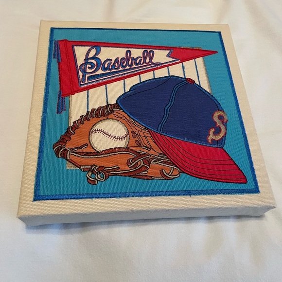 Canvas Baseball Wall Decor Picture Kids Sports - Picture 4 of 4